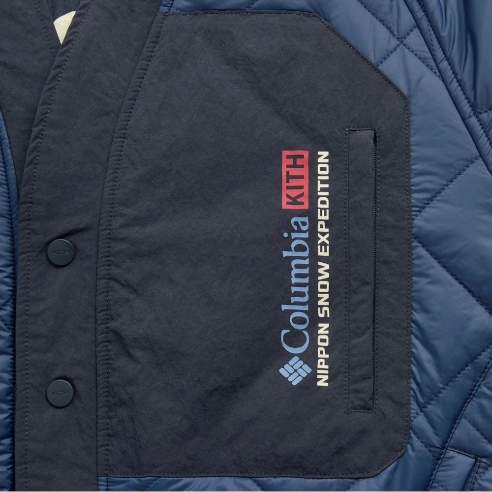 Kith Columbia NSE Reversible Nocturnal Montsuki Jacket size Large In hand - Picture 3 of 15